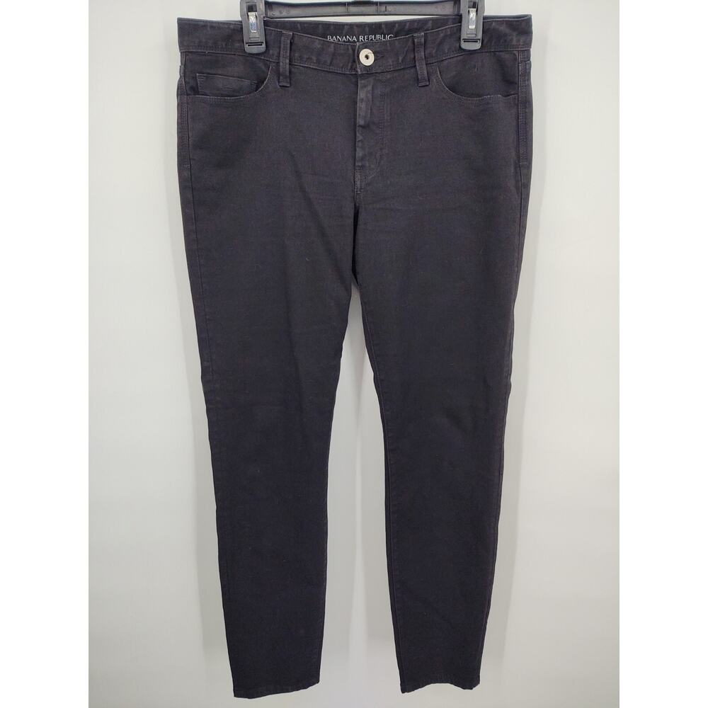 Banana Republic Women's Black Skinny Jeans Size 31L High Rise 31" Inseam